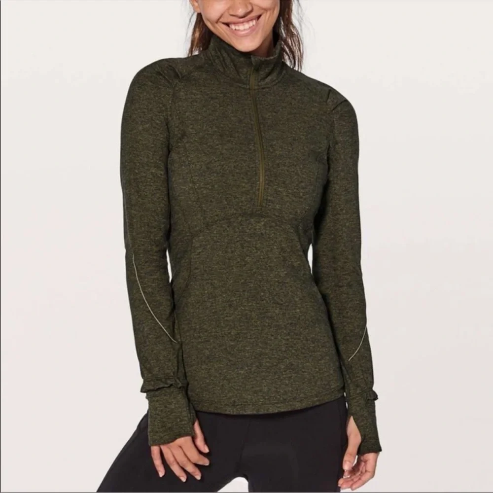 Lululemon Extra Mile 1/2 Zip *Reflective OH.